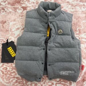 Moncler Grey x FRGMT Puffer Gilet in Cotton For Men